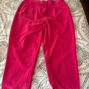 Pennington’s bright Pink Trousers